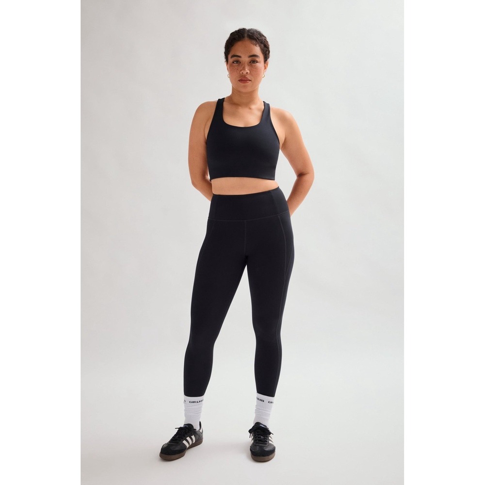 Girlfriend Collective Women's Small Leggings Black High Rise Compression 28"